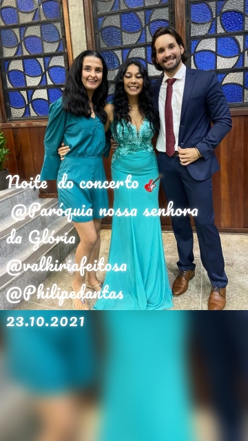 Noite do concerto 🎸 @Paróquia nossa senhora da Glória @valkiriafeitosa @Philipedantas 23.10.2021
